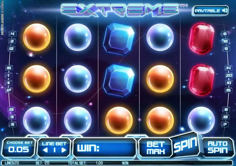  Main Screen Reels at Extreme 5 Reel Mobile Real Slot created by StakeLogic