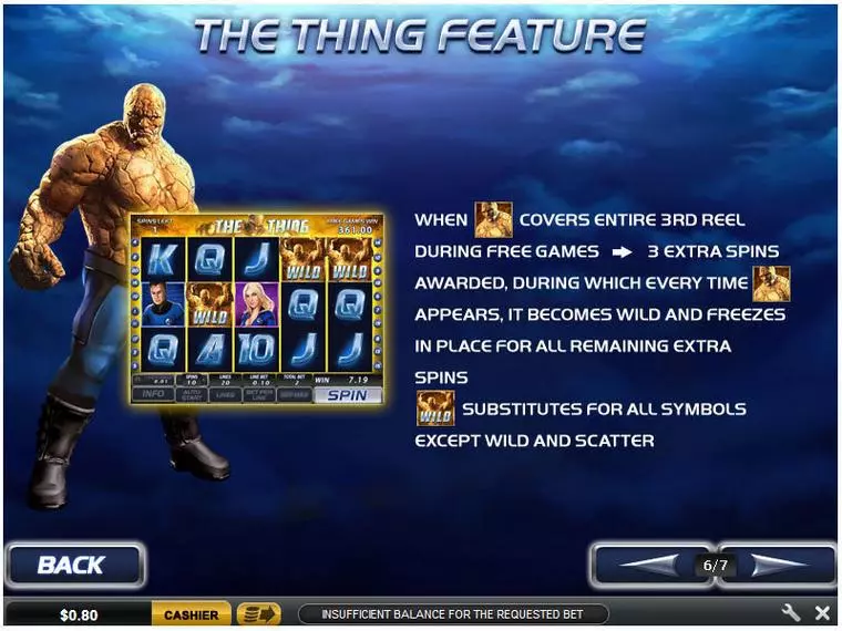  Bonus 4 at Fantastic Four 5 Reel Mobile Real Slot created by PlayTech