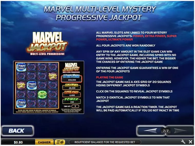  Bonus 5 at Fantastic Four 5 Reel Mobile Real Slot created by PlayTech