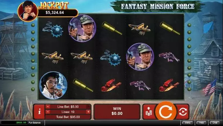  Main Screen Reels at Fantasy Mission Force 5 Reel Mobile Real Slot created by RTG