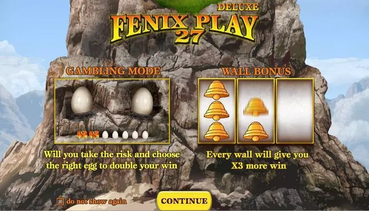  Info and Rules at Fenix Play 27 Deluxe 5 Reel Mobile Real Slot created by Wazdan