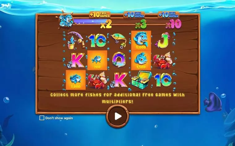 Introduction Screen at Fishing the Biggest 5 Reel Mobile Real Slot created by Apparat Gaming