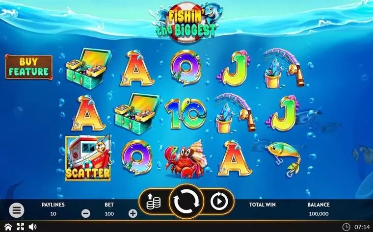  Main Screen Reels at Fishing the Biggest 5 Reel Mobile Real Slot created by Apparat Gaming