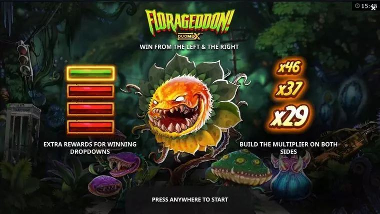  Info and Rules at Florageddon! DuoMax 5 Reel Mobile Real Slot created by Yggdrasil