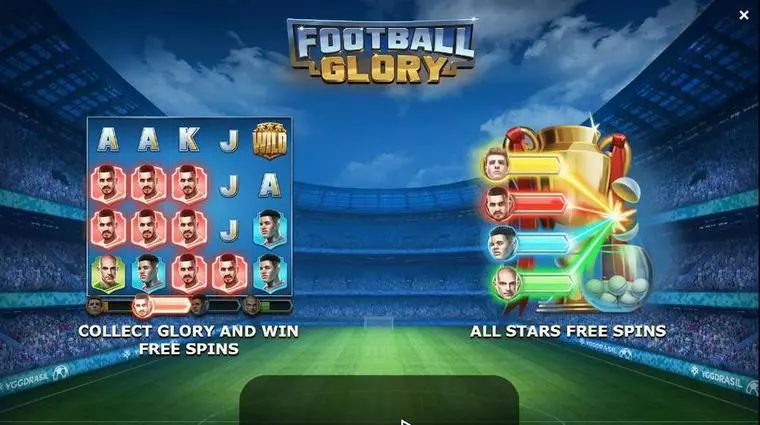  Info and Rules at Football Glory 5 Reel Mobile Real Slot created by Yggdrasil