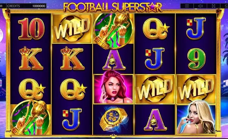  Main Screen Reels at Football Superstar 5 Reel Mobile Real Slot created by Endorphina