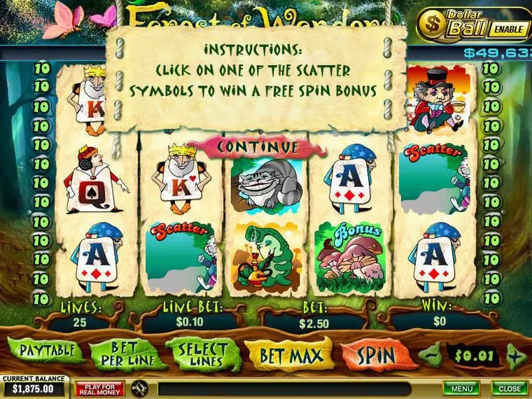  Bonus 2 at Forest of Wonders 5 Reel Mobile Real Slot created by PlayTech