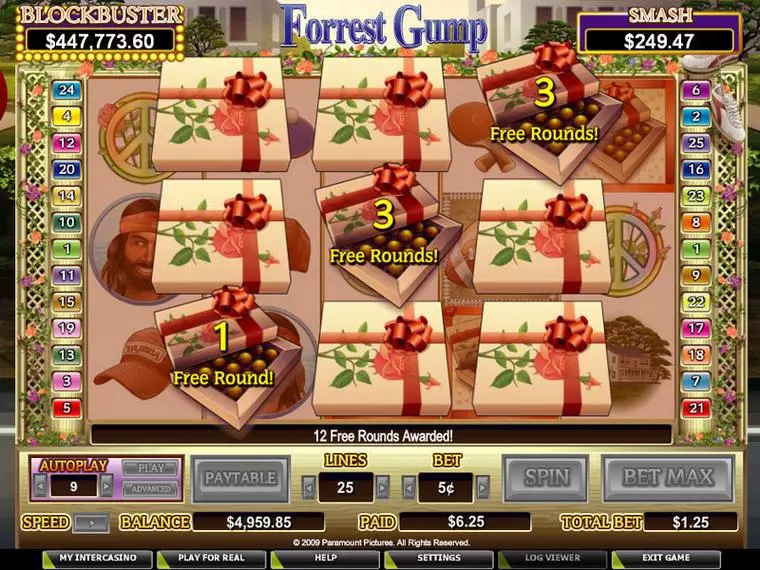  Bonus 2 at Forrest Gump 5 Reel Mobile Real Slot created by CryptoLogic