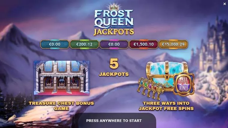  Info and Rules at Frost Queen Jackpots 5 Reel Mobile Real Slot created by Yggdrasil
