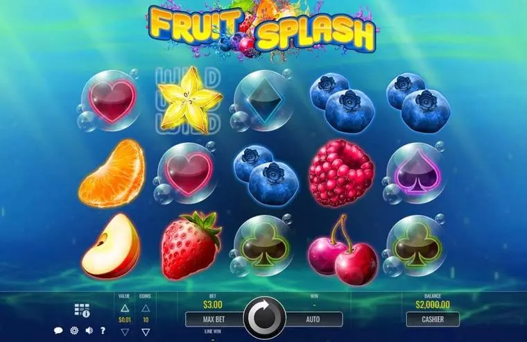  Main Screen Reels at Fruit Splash 5 Reel Mobile Real Slot created by Rival