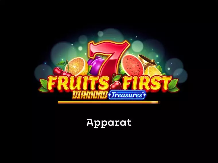  Introduction Screen at Fruits First Diamond Treasures 4 Reel Mobile Real Slot created by Apparat Gaming