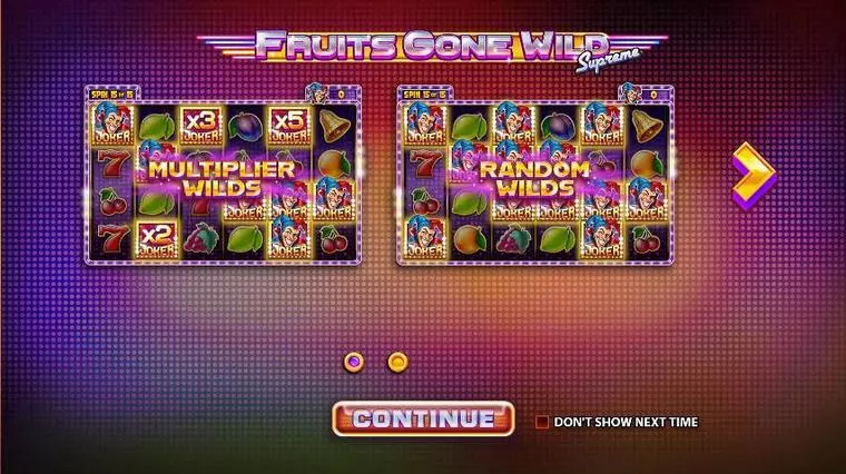  Info and Rules at Fruits Gone Wild Supreme 6 Reel Mobile Real Slot created by StakeLogic