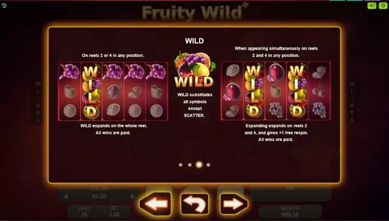  Bonus 1 at Fruity Wild 5 Reel Mobile Real Slot created by Booongo