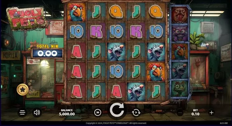  Main Screen Reels at Fugly Pets 5 Reel Mobile Real Slot created by StakeLogic