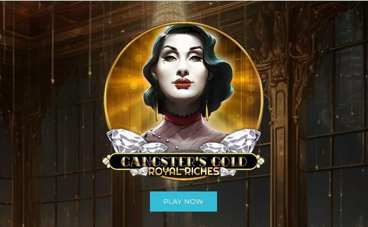  Introduction Screen at Gangsters Gold – Royal Riches 5 Reel Mobile Real Slot created by Spinomenal