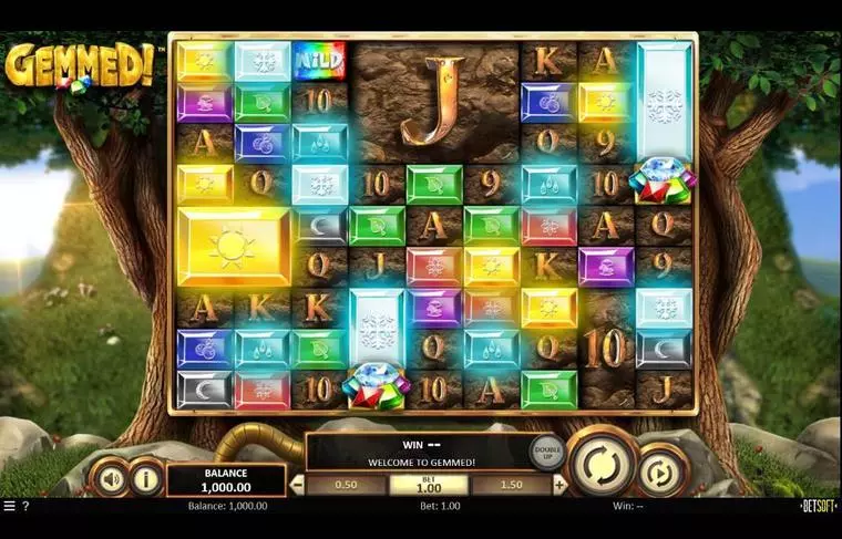  Main Screen Reels at Gemmed! 9 Reel Mobile Real Slot created by BetSoft