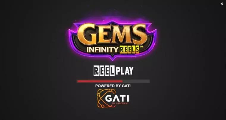  Introduction Screen at Gems Infinity Reels 4 Reel Mobile Real Slot created by ReelPlay