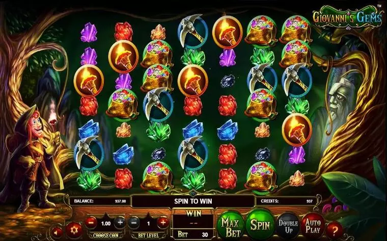  Main Screen Reels at Giovanni's Gems 7 Reel Mobile Real Slot created by BetSoft
