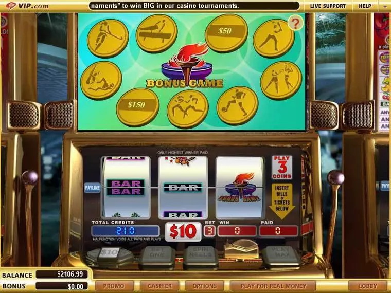  Bonus 1 at Go for Gold 3 Reel Mobile Real Slot created by WGS Technology