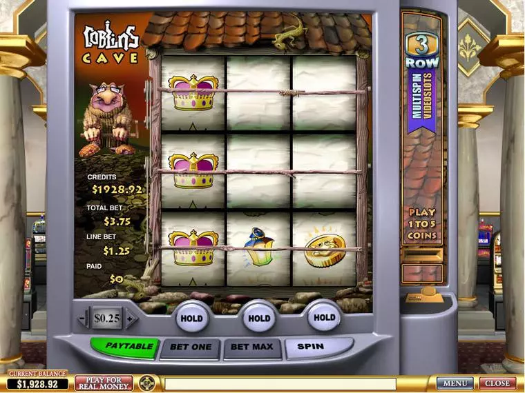  Bonus 1 at Goblin's Cave 3 Reel Mobile Real Slot created by PlayTech