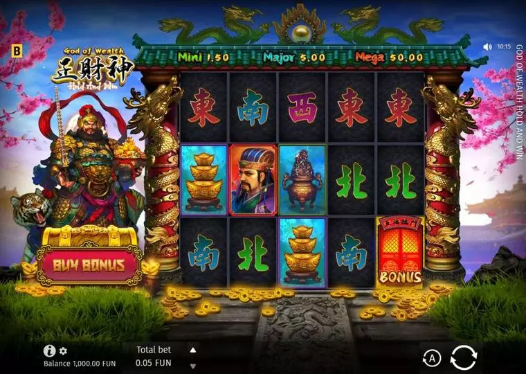  Main Screen Reels at God Of Wealth Hold And Win 5 Reel Mobile Real Slot created by BGaming