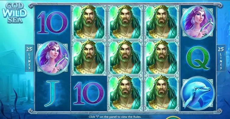  Main Screen Reels at God of Wild Sea 5 Reel Mobile Real Slot created by Playson