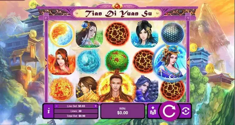  Main Screen Reels at Gods of Nature  5 Reel Mobile Real Slot created by RTG