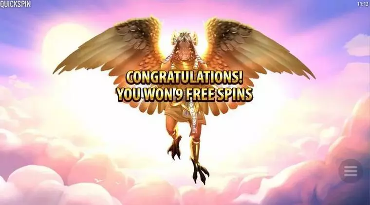  Winning Screenshot at Golden Glyph 7 Reel Mobile Real Slot created by Quickspin