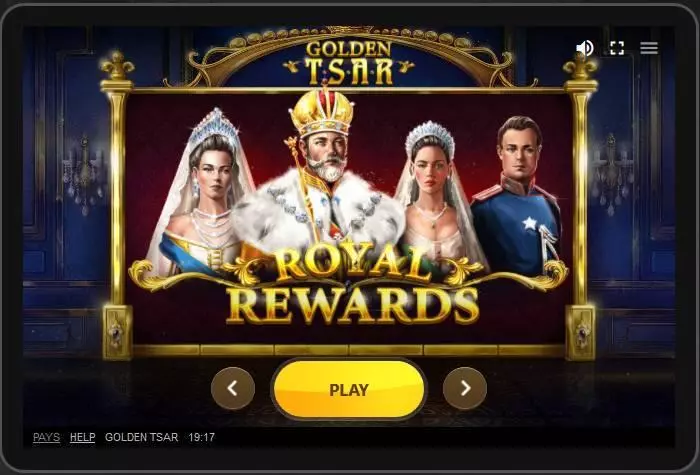  Main Screen Reels at Golden Tsar 6 Reel Mobile Real Slot created by Red Tiger Gaming