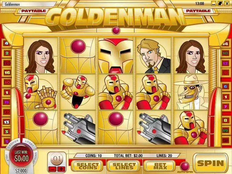  Main Screen Reels at Goldenman 5 Reel Mobile Real Slot created by Rival