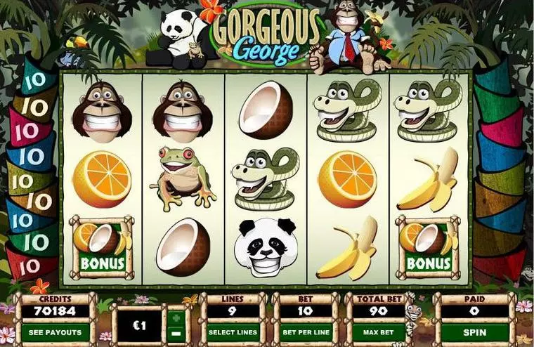  Main Screen Reels at Gorgeous George 5 Reel Mobile Real Slot created by Parlay