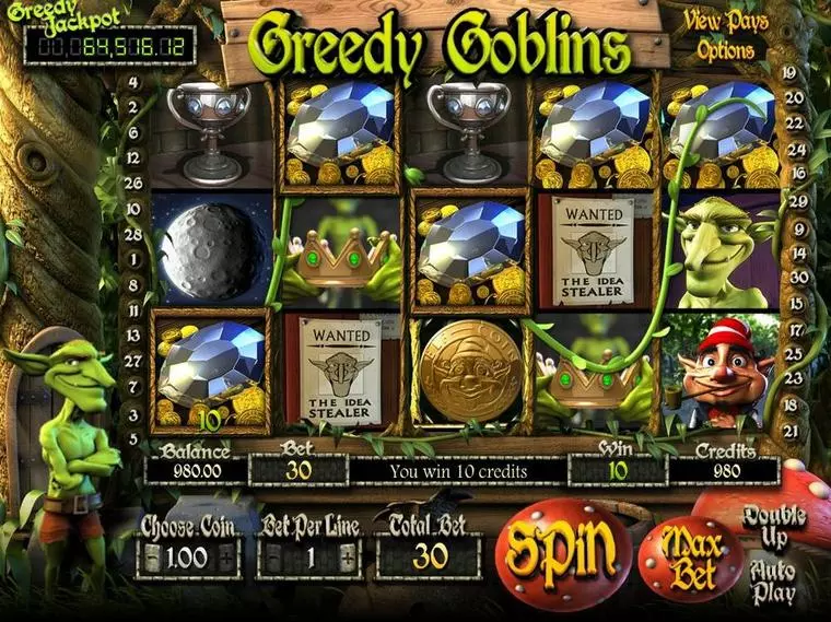   at Greedy Goblins 5 Reel Mobile Real Slot created by BetSoft