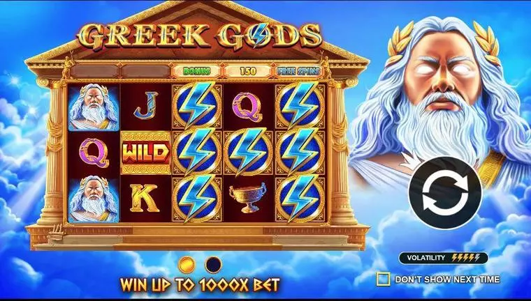  Bonus 1 at Greek Gods 5 Reel Mobile Real Slot created by Pragmatic Play