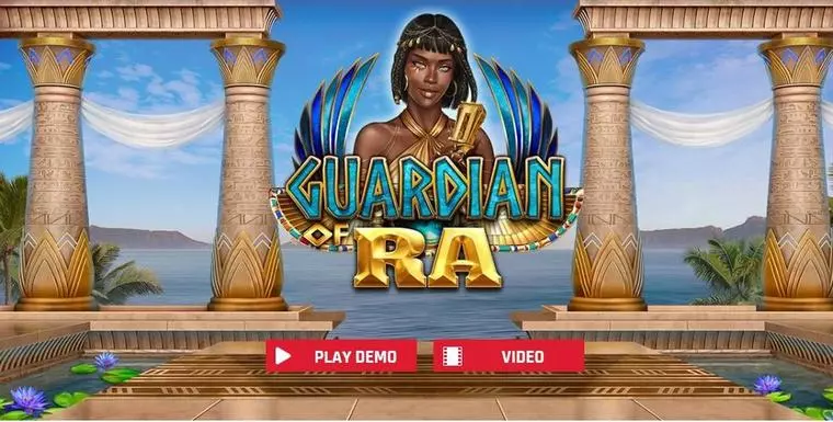  Introduction Screen at Guardian of Ra 5 Reel Mobile Real Slot created by Red Rake Gaming