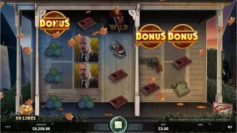  Main Screen Reels at Halloween 5 Reel Mobile Real Slot created by Microgaming