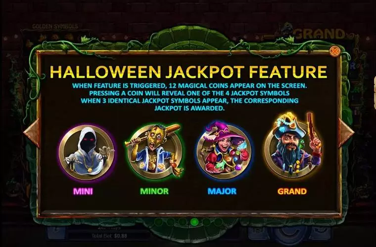  Free Spins Feature at Halloween Treasures 5 Reel Mobile Real Slot created by RTG