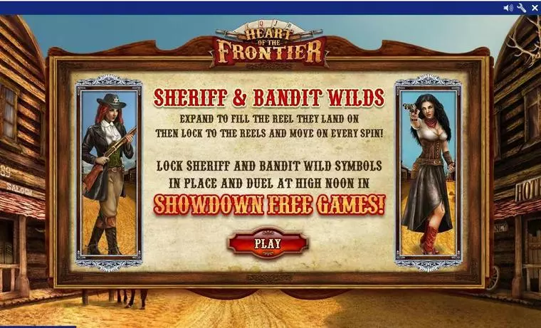  Info and Rules at Heart of the Frontier 5 Reel Mobile Real Slot created by PlayTech