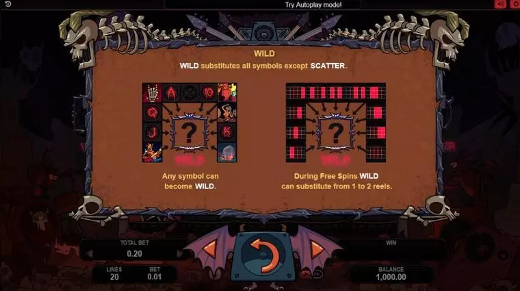  Info and Rules at Hell's Band 5 Reel Mobile Real Slot created by Booongo