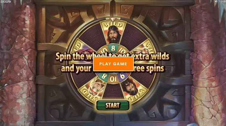  Wheel of prizes at Hidden Valley 5 Reel Mobile Real Slot created by Quickspin
