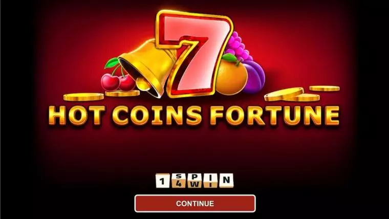  Introduction Screen at Hot Coins Fortune 5 Reel Mobile Real Slot created by 1Spin4Win