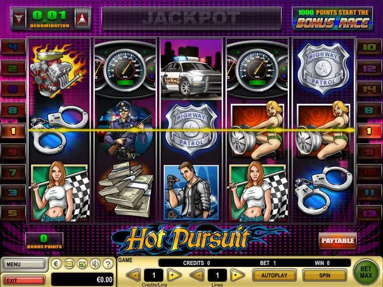  Main Screen Reels at Hot Pursuit 5 Reel Mobile Real Slot created by GTECH