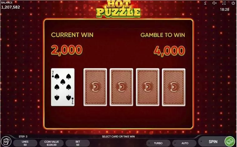  Gamble Winnings at Hot Puzzle 5 Reel Mobile Real Slot created by Endorphina