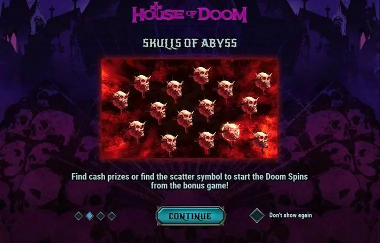  Info and Rules at House of Doom 5 Reel Mobile Real Slot created by Play'n GO