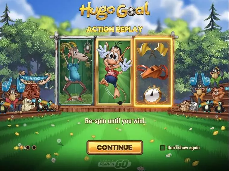  Bonus 1 at Hugo Goal 3 Reel Mobile Real Slot created by Play'n GO