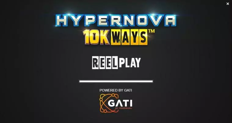  Introduction Screen at Hypernova 10K Ways 6 Reel Mobile Real Slot created by ReelPlay