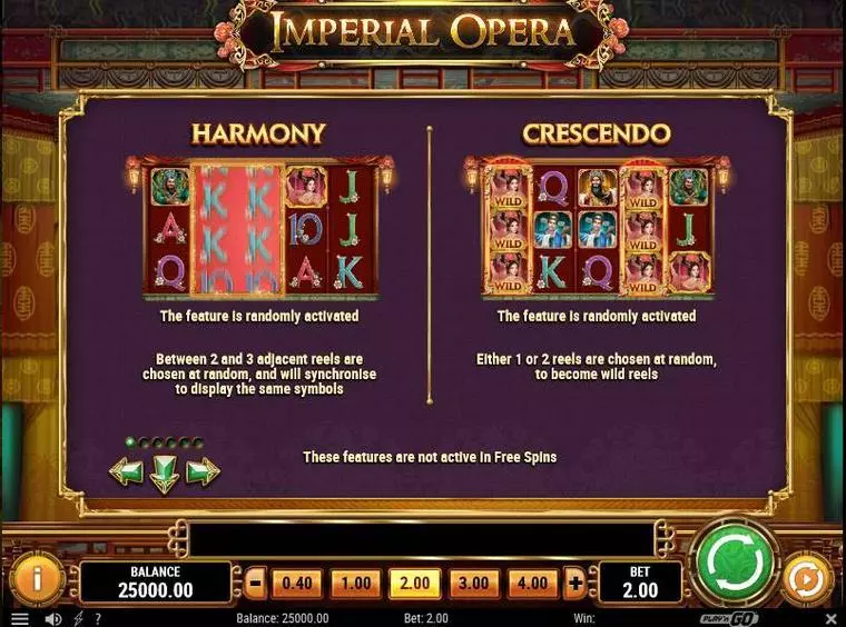  Bonus 1 at Imperial Opera 5 Reel Mobile Real Slot created by Play'n GO