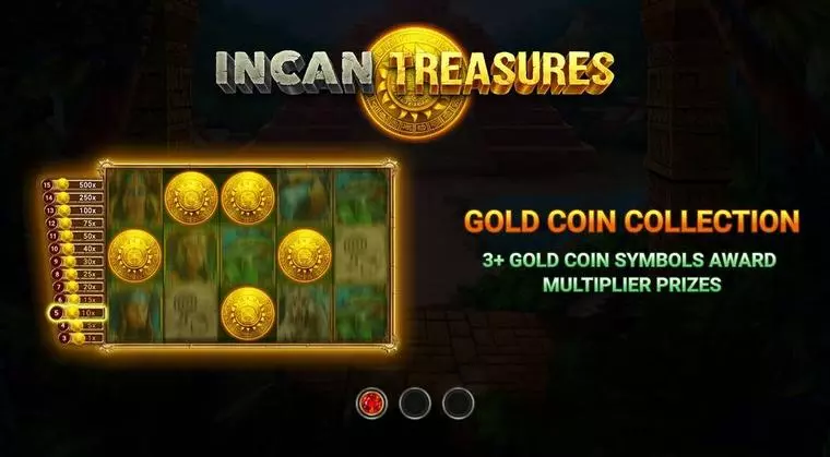  Introduction Screen at Incan Treasures 5 Reel Mobile Real Slot created by Wizard Games