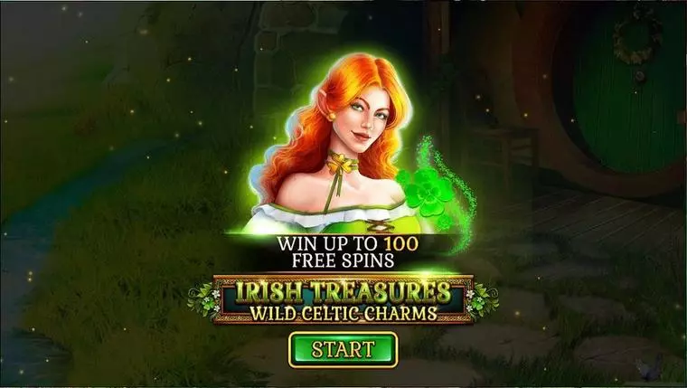  Introduction Screen at Irish Treasures – Wild Celtic Charms 5 Reel Mobile Real Slot created by Spinomenal