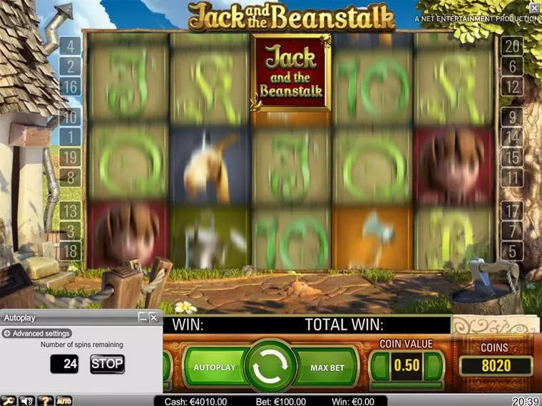 Bonus 3 at Jack and the Beanstalk 5 Reel Mobile Real Slot created by NetEnt