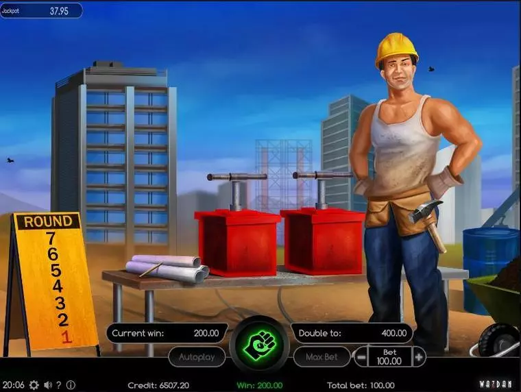  Info and Rules at Jackpot Builders 4 Reel Mobile Real Slot created by Wazdan